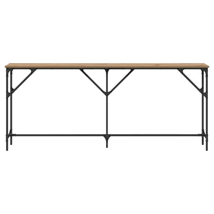 vidaXL Console Table Artisan oak 180 x 23 x 75 cm