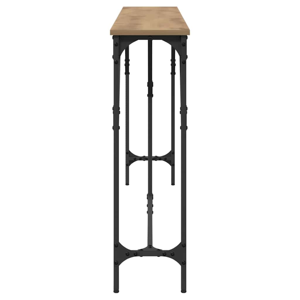 vidaXL Console Table Artisan oak 180 x 23 x 75 cm