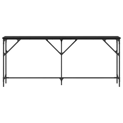 vidaXL Console Table Black oak 180 x 23 x 75 cm
