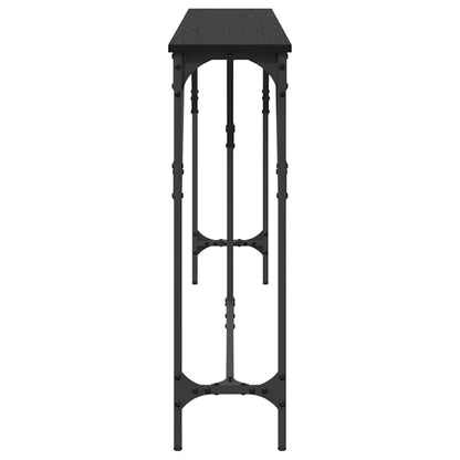 vidaXL Console Table Black oak 180 x 23 x 75 cm