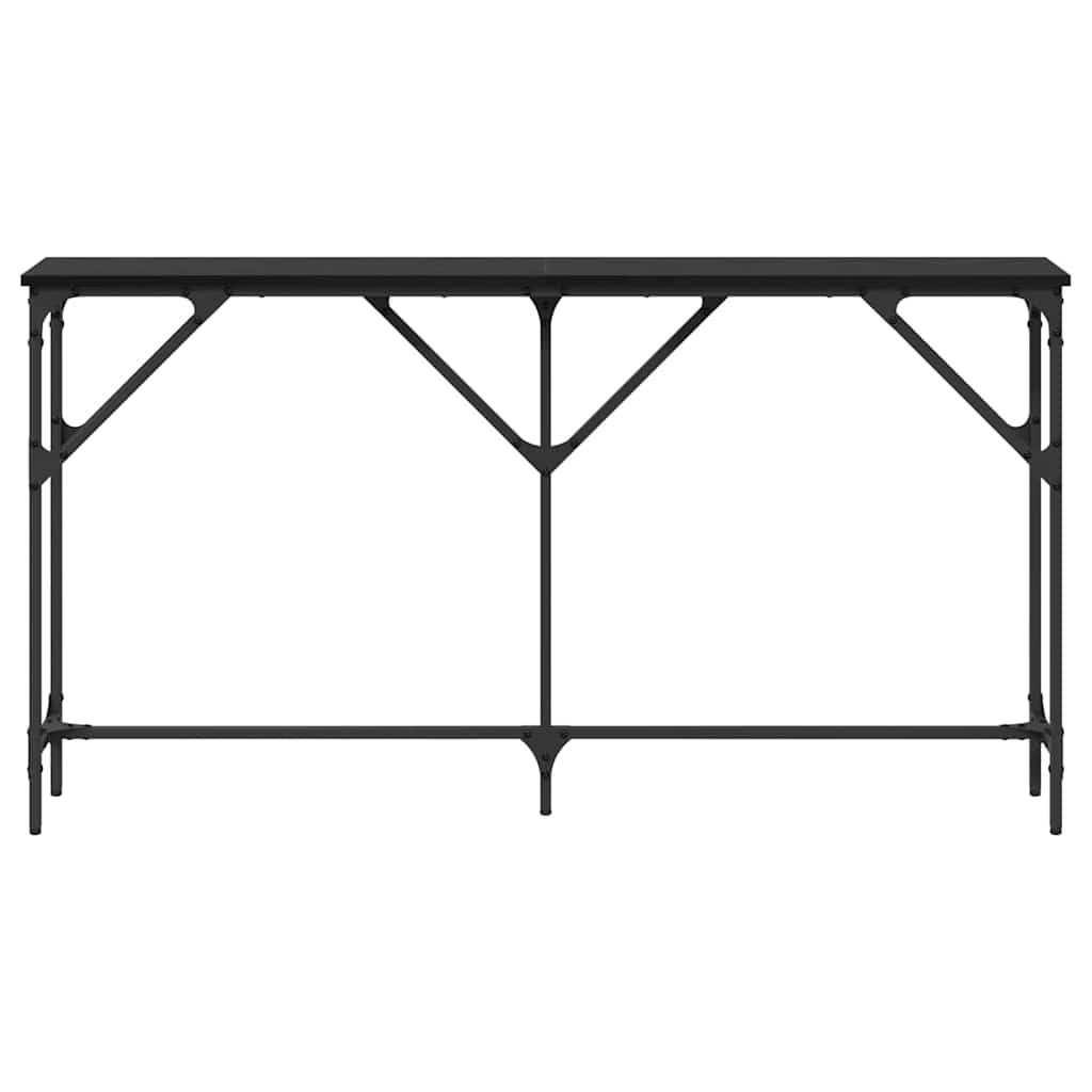 vidaXL Console Table Black oak 140 x 23 x 75 cm