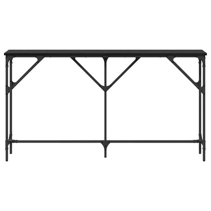 vidaXL Console Table Black oak 140 x 23 x 75 cm
