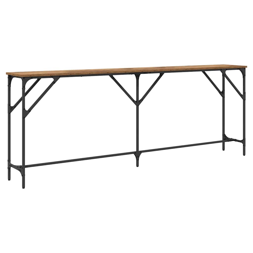 vidaXL Console Table Old Wood 200 x 29 x 75 cm
