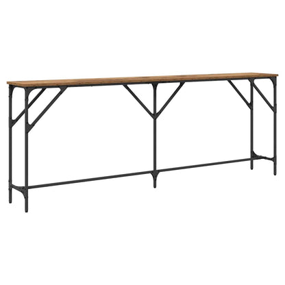 vidaXL Console Table Old Wood 200 x 29 x 75 cm