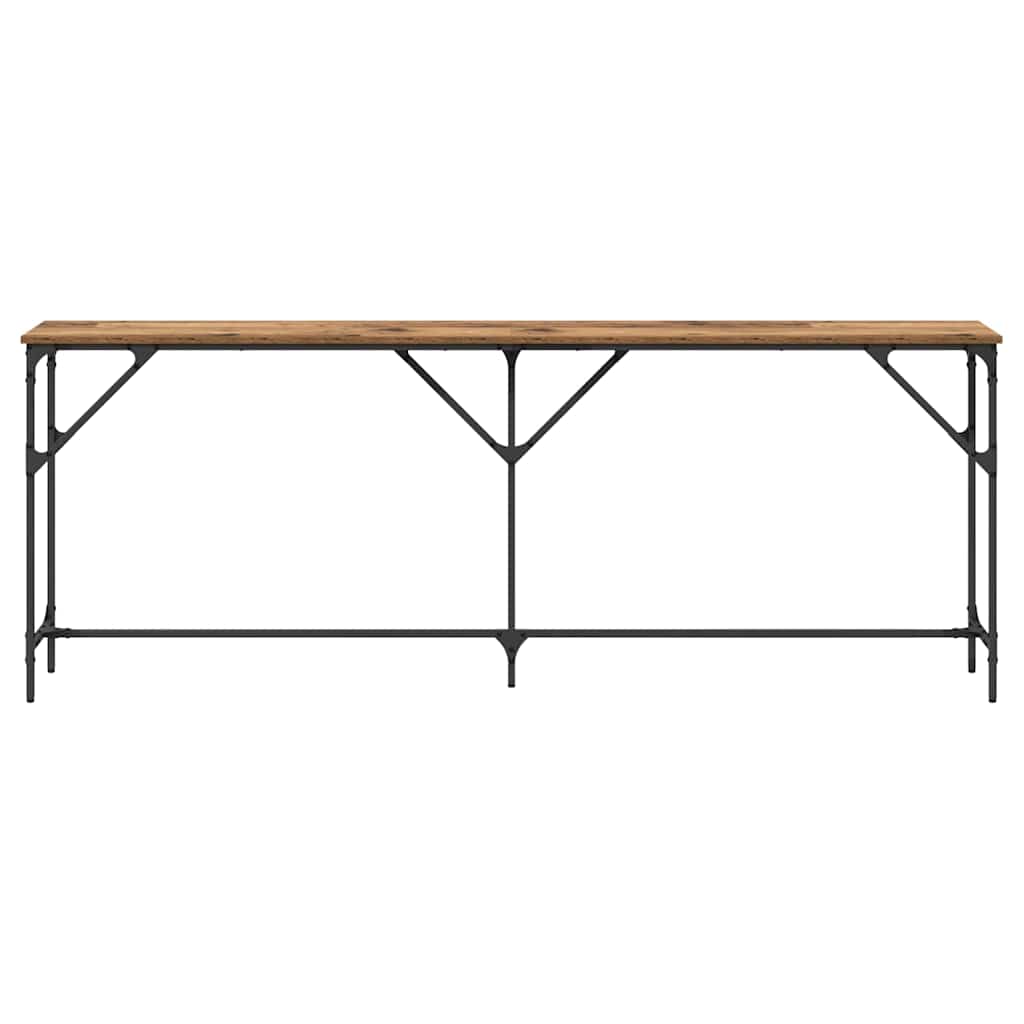 vidaXL Console Table Old Wood 200 x 29 x 75 cm