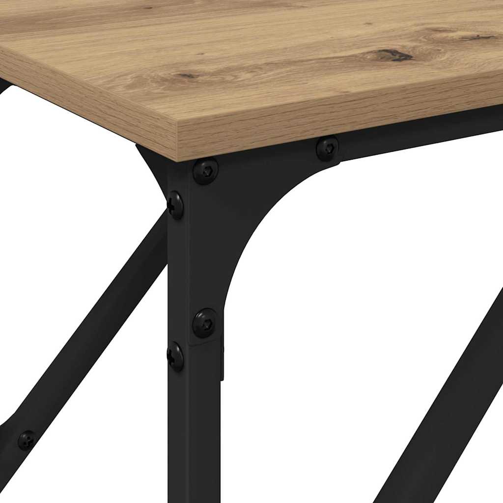 vidaXL Console Table Artisan oak 200 x 29 x 75 cm