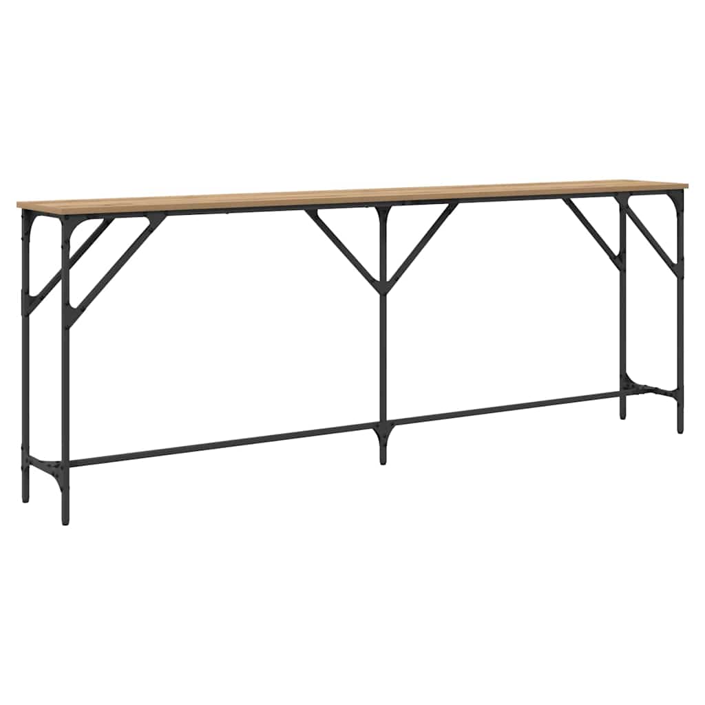 vidaXL Console Table Artisan oak 200 x 29 x 75 cm