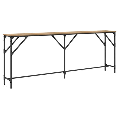 vidaXL Console Table Artisan oak 200 x 29 x 75 cm