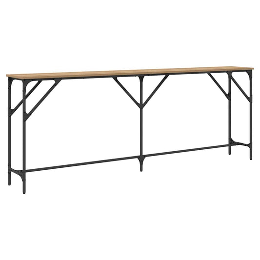 vidaXL Console Table Artisan oak 200 x 29 x 75 cm
