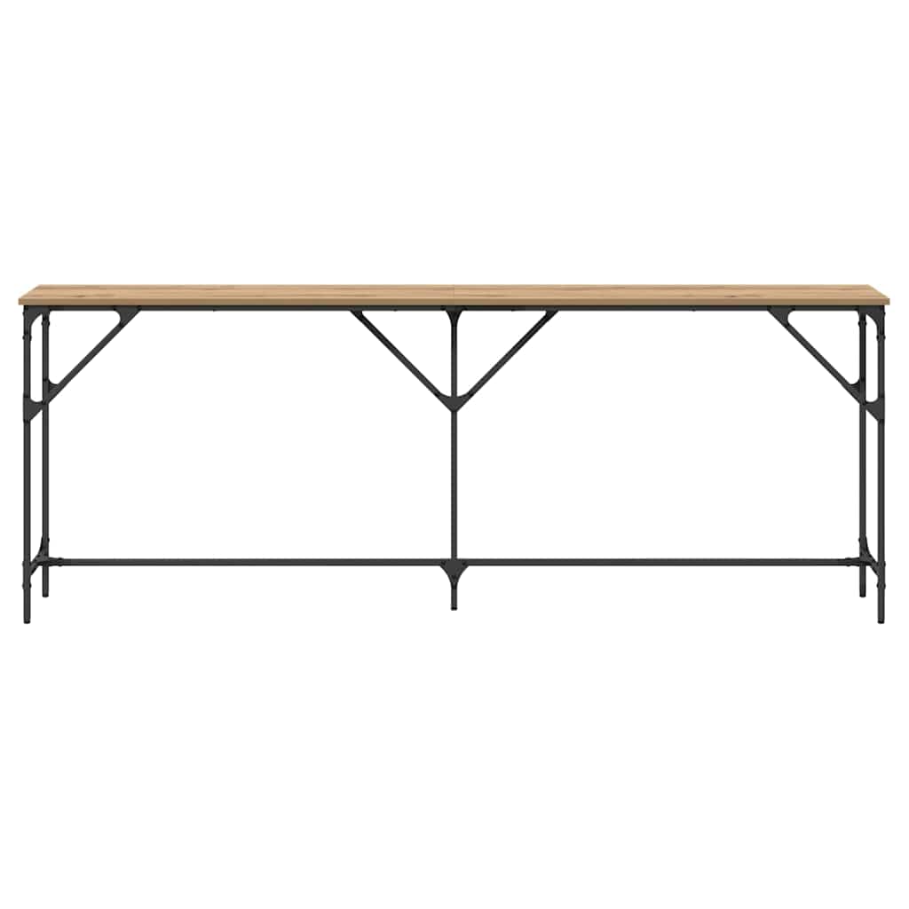 vidaXL Console Table Artisan oak 200 x 29 x 75 cm
