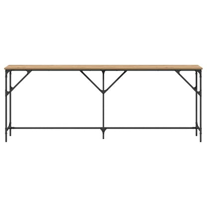 vidaXL Console Table Artisan oak 200 x 29 x 75 cm