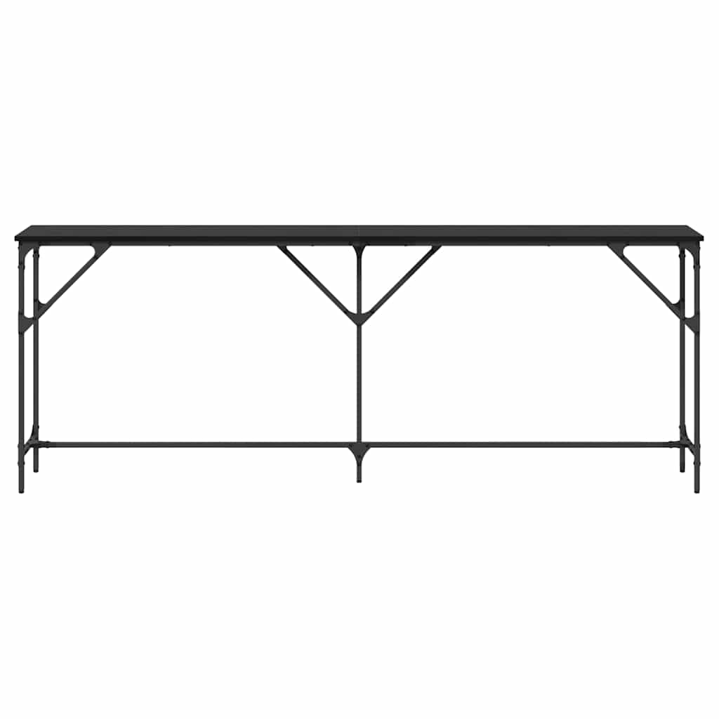 vidaXL Console Table Black oak 200 x 29 x 75 cm