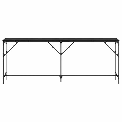 vidaXL Console Table Black oak 200 x 29 x 75 cm