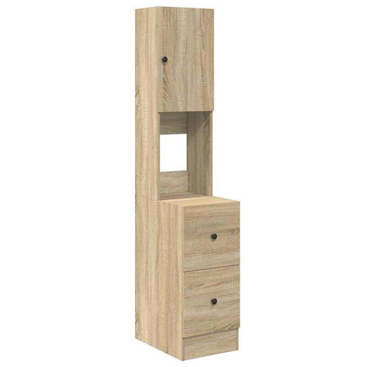 vidaXL Kitchen Cabinet Beige 35 x 50 x 180 cm Engineered Wood