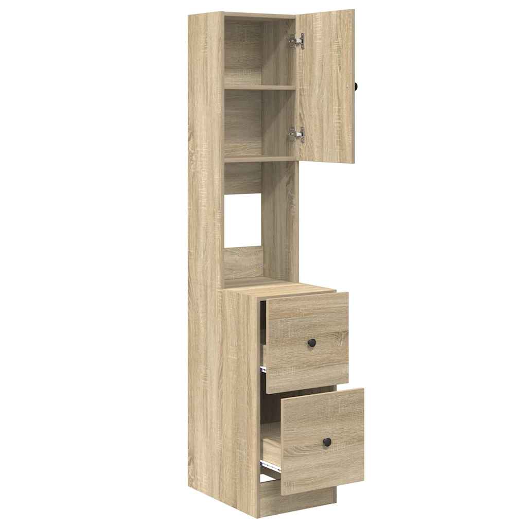 vidaXL Kitchen Cabinet Beige 35 x 50 x 180 cm Engineered Wood