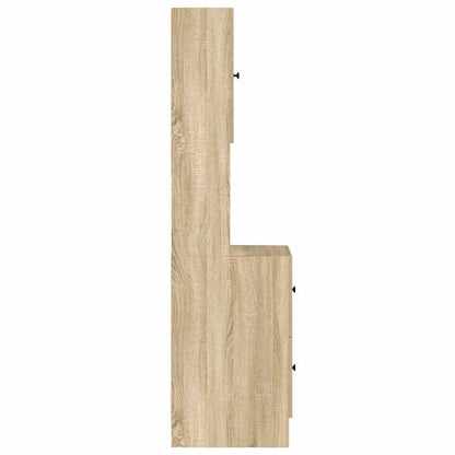 vidaXL Kitchen Cabinet Beige 35 x 50 x 180 cm Engineered Wood