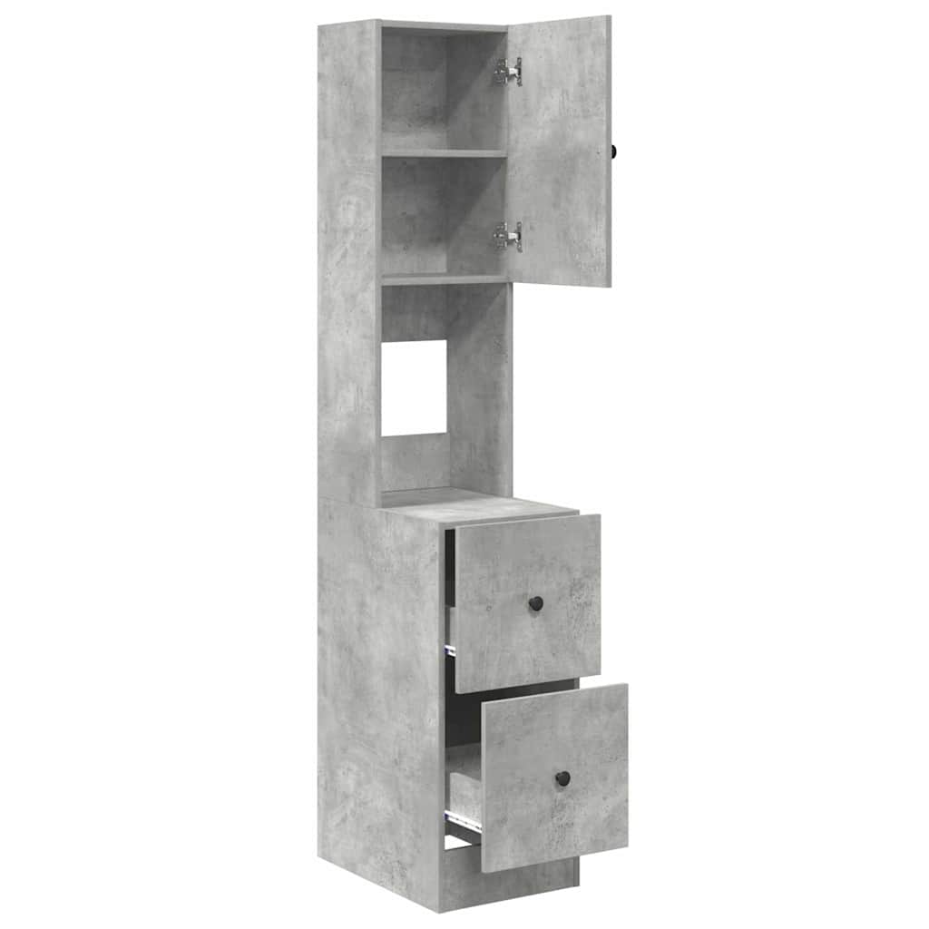 vidaXL Kitchen Cabinet Grey 35 x 50 x 180 cm Engineered Wood