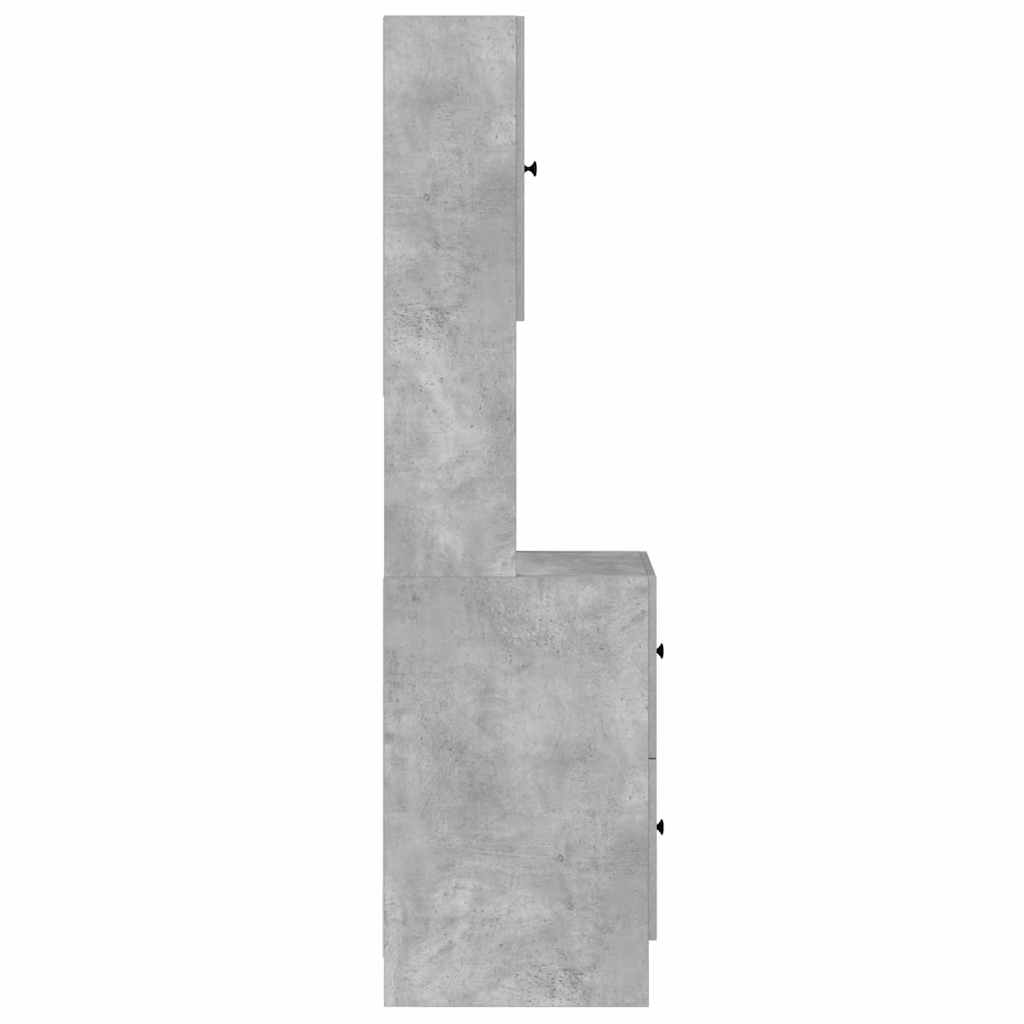 vidaXL Kitchen Cabinet Grey 35 x 50 x 180 cm Engineered Wood