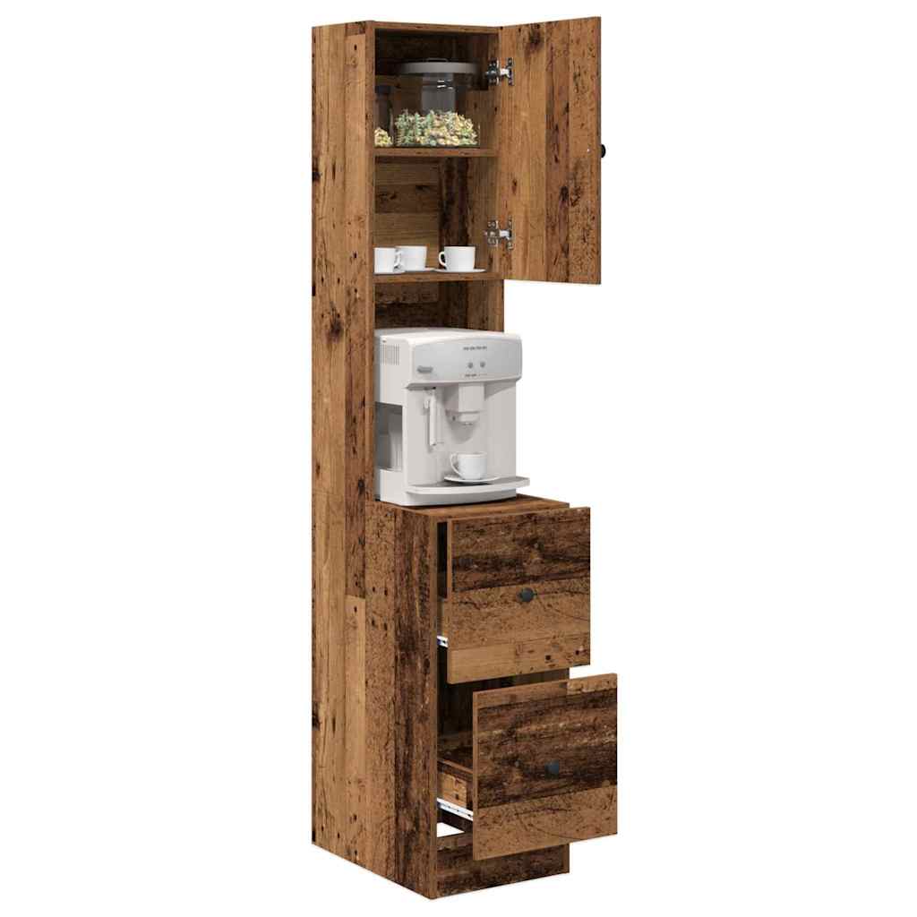 vidaXL Kitchen Sideboard with Drawer Old Wood 32 x 50 x 180 cm