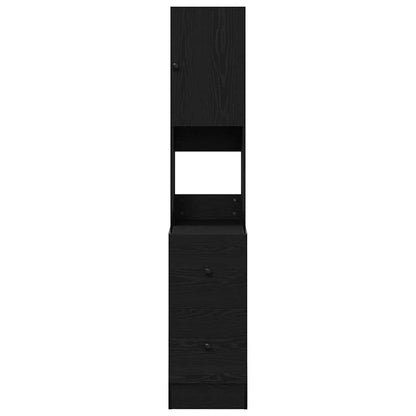 vidaXL Kitchen Sideboard with Drawer Black Oak 32 x 50 x 180 cm