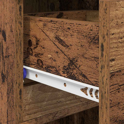 vidaXL Shoe Cabinet 100.5 x 28 x 100 cm Engineered Wood Old Wood