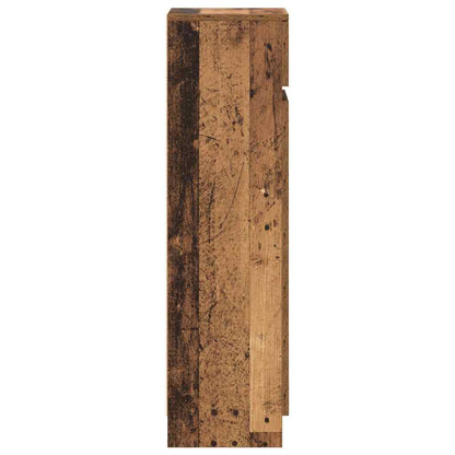 vidaXL Shoe Cabinet 100.5 x 28 x 100 cm Engineered Wood Old Wood