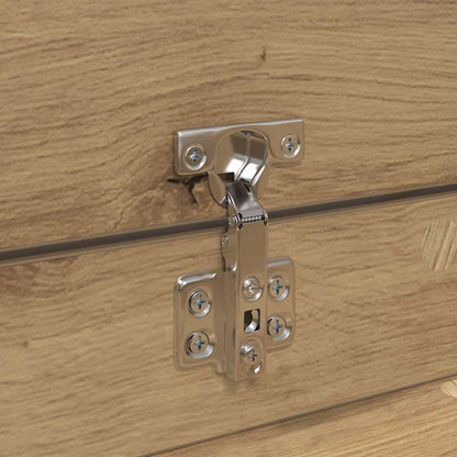 vidaXL Shoe Cabinet Artisan Oak 100.5 x 28 x 100 cm Engineered Wood