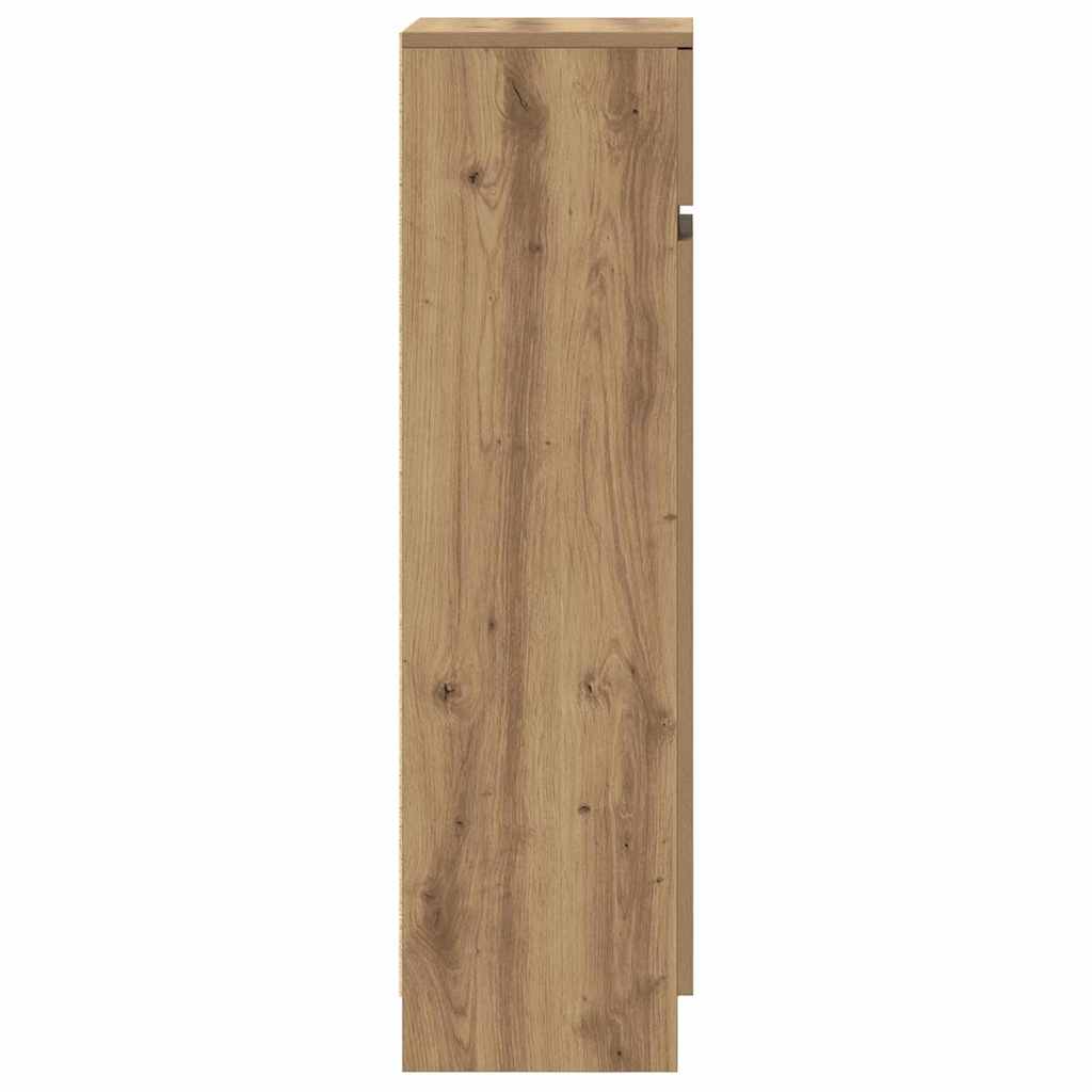 vidaXL Shoe Cabinet Artisan Oak 100.5 x 28 x 100 cm Engineered Wood