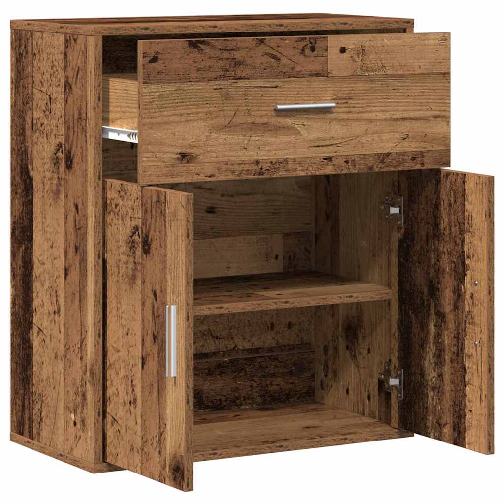 vidaXL Sideboard with Drawer Old Wood 60 x 31 x 70 cm Engineered Wood