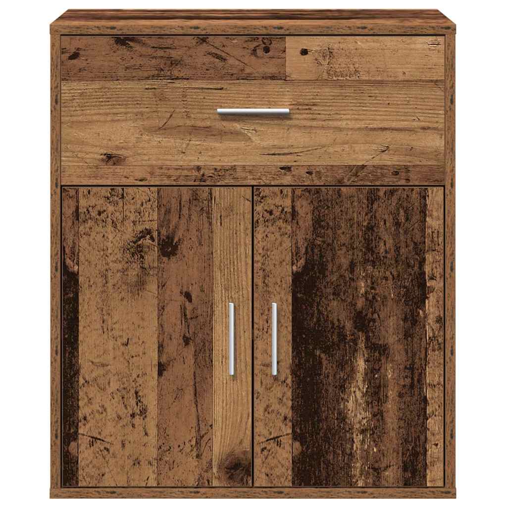vidaXL Sideboard with Drawer Old Wood 60 x 31 x 70 cm Engineered Wood