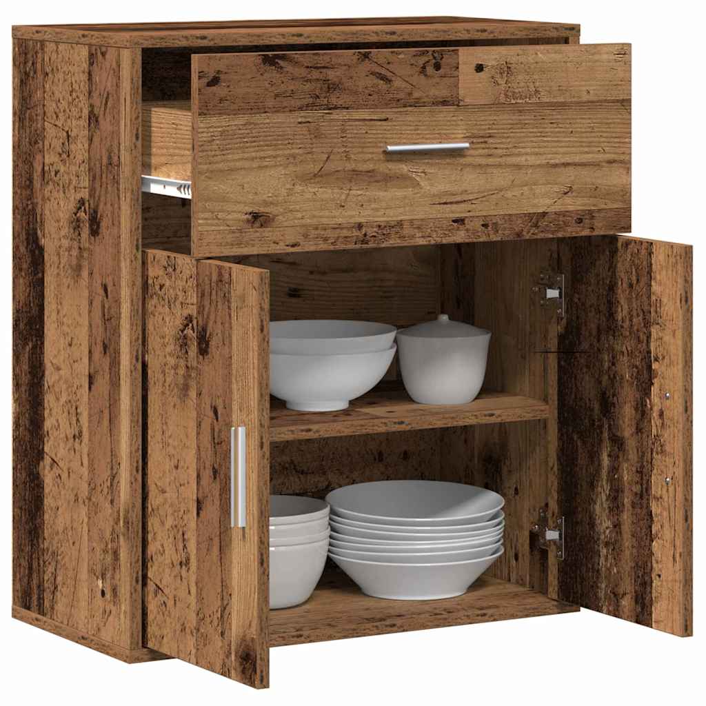 vidaXL Sideboard with Drawer Old Wood 60 x 31 x 70 cm Engineered Wood