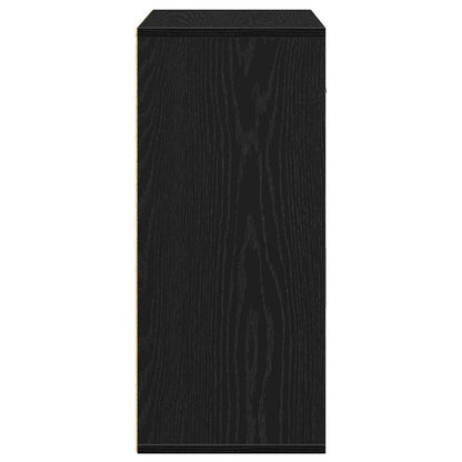 vidaXL Sideboard with Drawer Black Oak 60 x 31 x 70 cm Engineered Wood