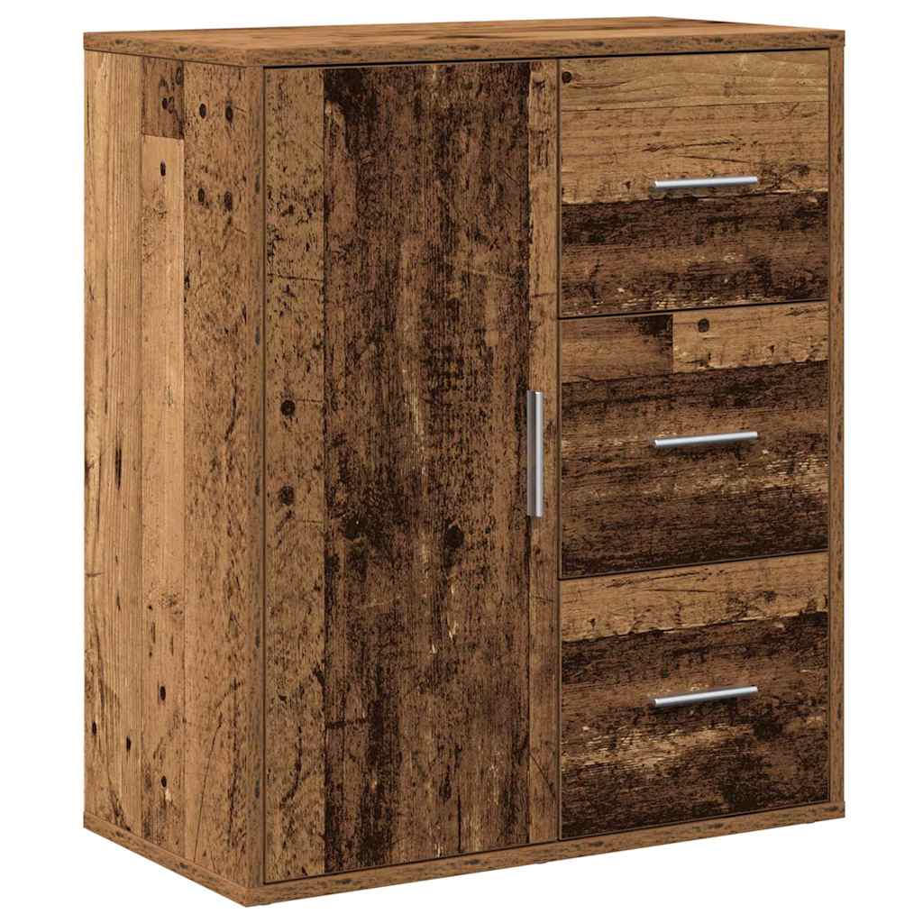 vidaXL Sideboard with Drawer Old Wood 60 x 31 x 70 cm Engineered Wood
