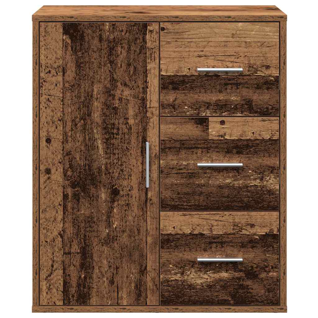 vidaXL Sideboard with Drawer Old Wood 60 x 31 x 70 cm Engineered Wood