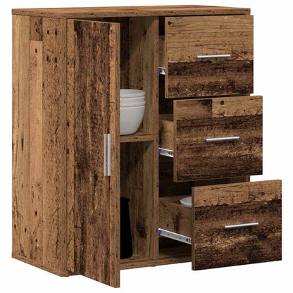 vidaXL Sideboard with Drawer Old Wood 60 x 31 x 70 cm Engineered Wood