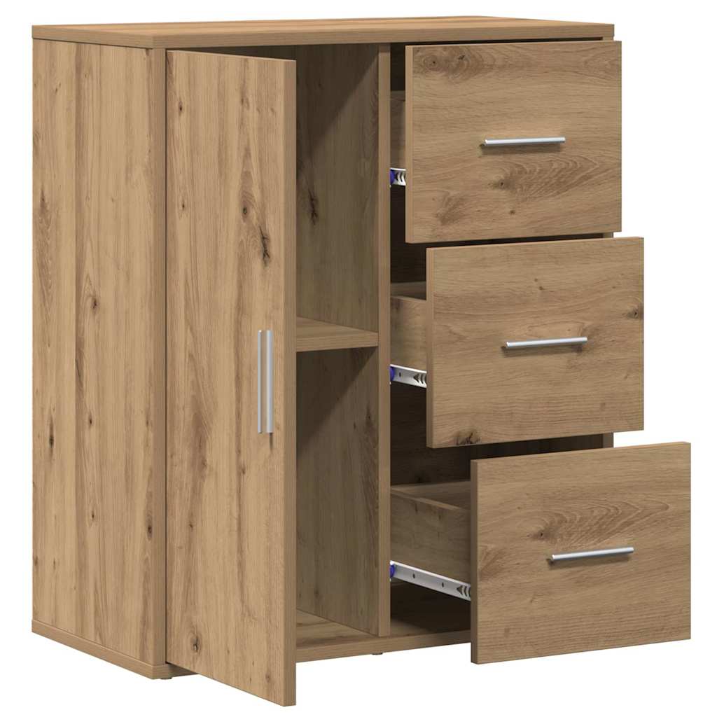 vidaXL Sideboard Artisan Oak 60 x 31 x 70 cm Engineered Wood