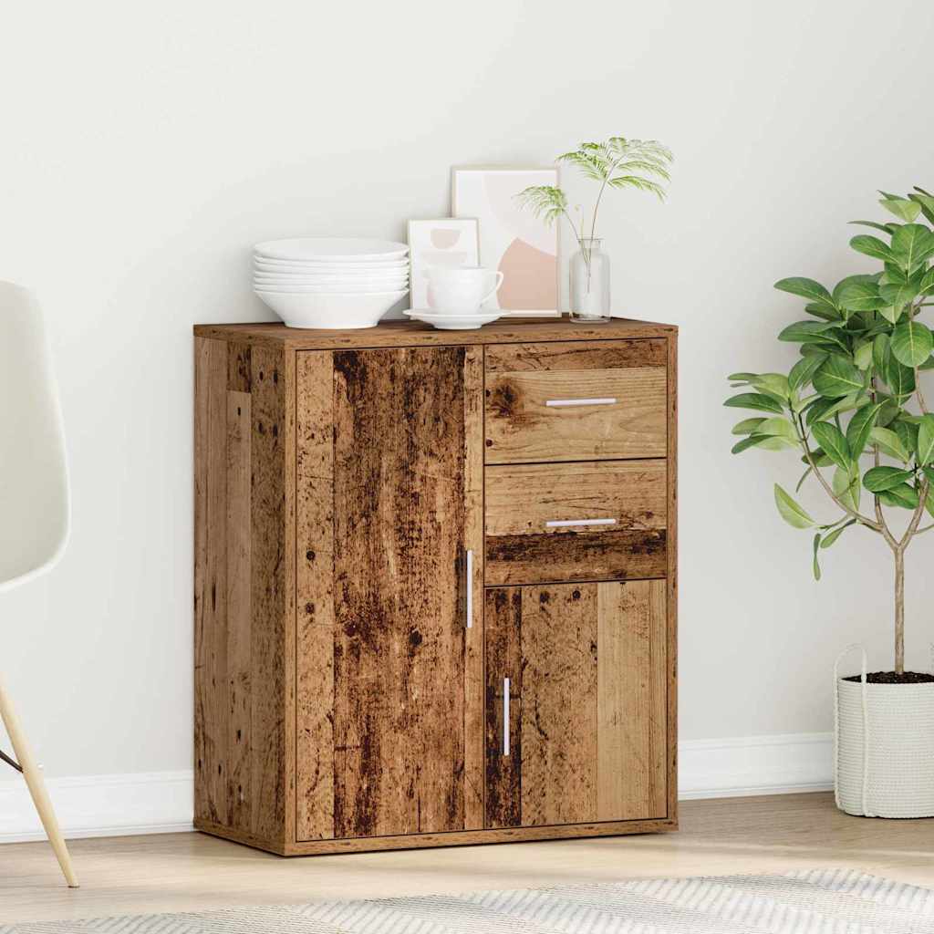 vidaXL Sideboard with Drawer Old Wood 60 x 31 x 70 cm Engineered Wood