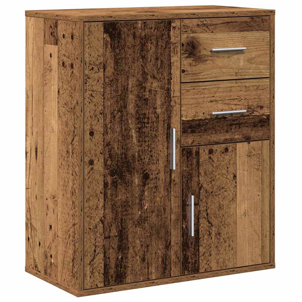vidaXL Sideboard with Drawer Old Wood 60 x 31 x 70 cm Engineered Wood
