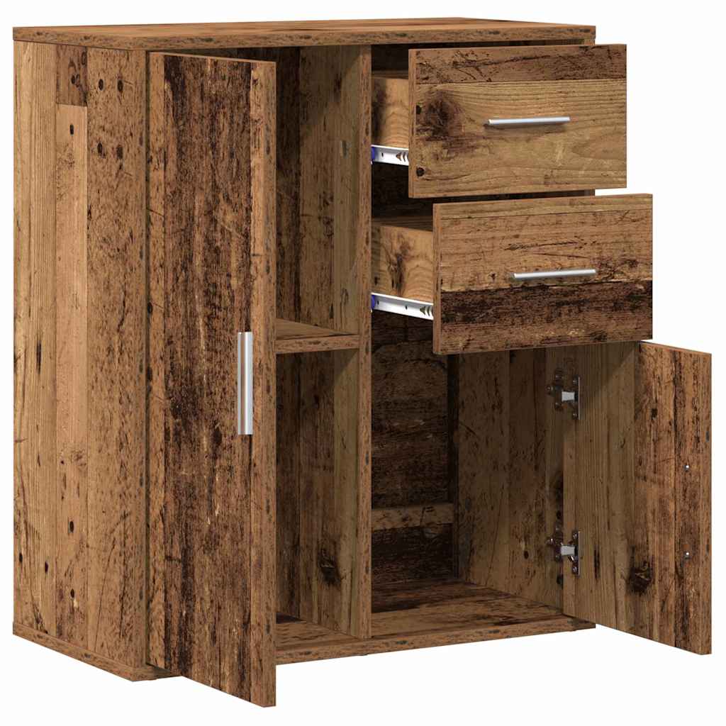 vidaXL Sideboard with Drawer Old Wood 60 x 31 x 70 cm Engineered Wood