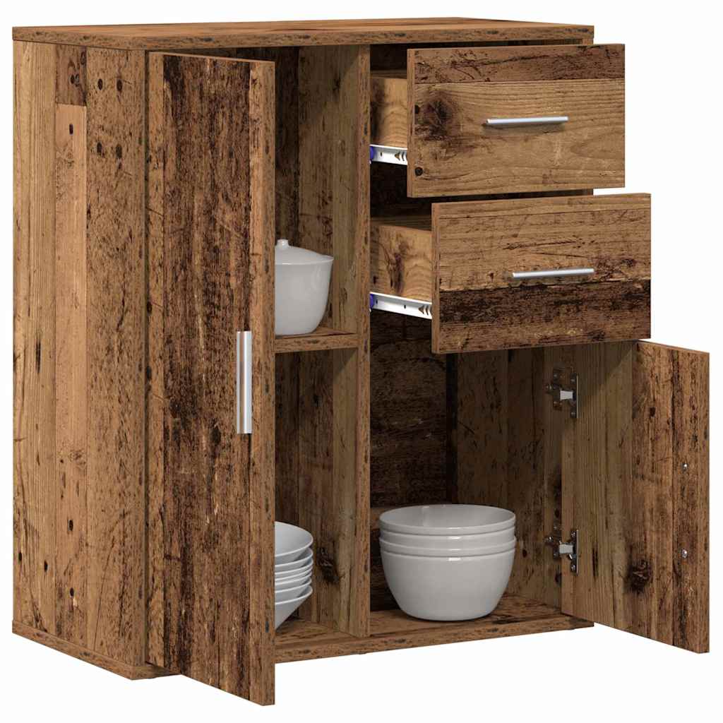 vidaXL Sideboard with Drawer Old Wood 60 x 31 x 70 cm Engineered Wood