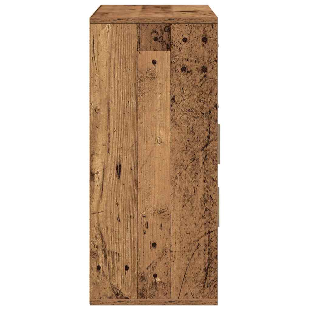 vidaXL Sideboard with Drawer Old Wood 60 x 31 x 70 cm Engineered Wood