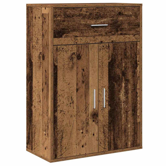 vidaXL Sideboard with Drawer Old Wood 60 x 30 x 84 cm Engineered Wood