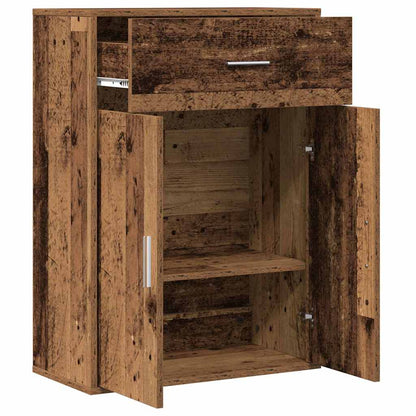 vidaXL Sideboard with Drawer Old Wood 60 x 30 x 84 cm Engineered Wood