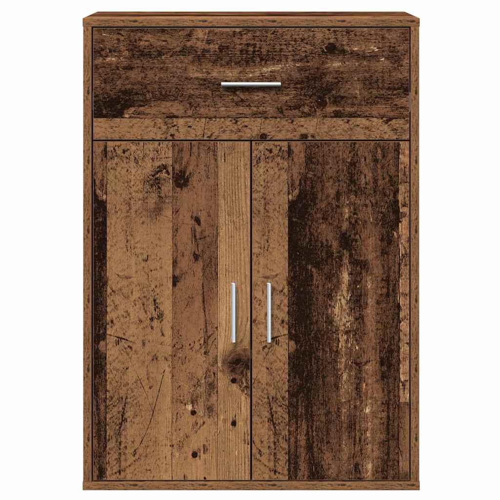 vidaXL Sideboard with Drawer Old Wood 60 x 30 x 84 cm Engineered Wood