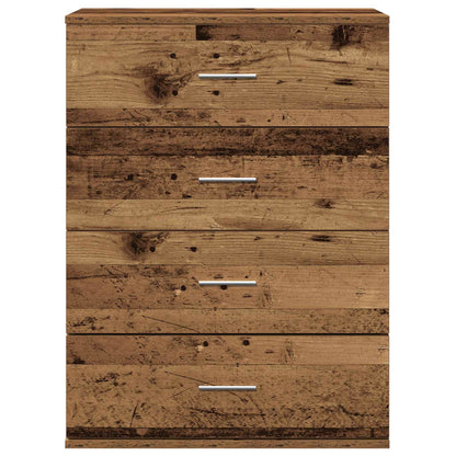 vidaXL Sideboard with Drawer Old Wood 60 x 39 x 80 cm Engineered Wood