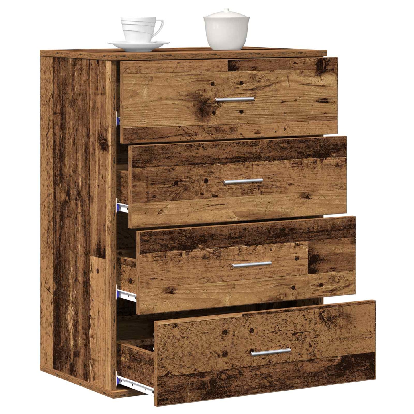 vidaXL Sideboard with Drawer Old Wood 60 x 39 x 80 cm Engineered Wood