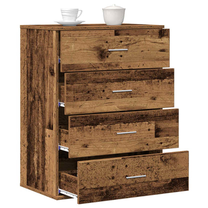 vidaXL Sideboard with Drawer Old Wood 60 x 39 x 80 cm Engineered Wood