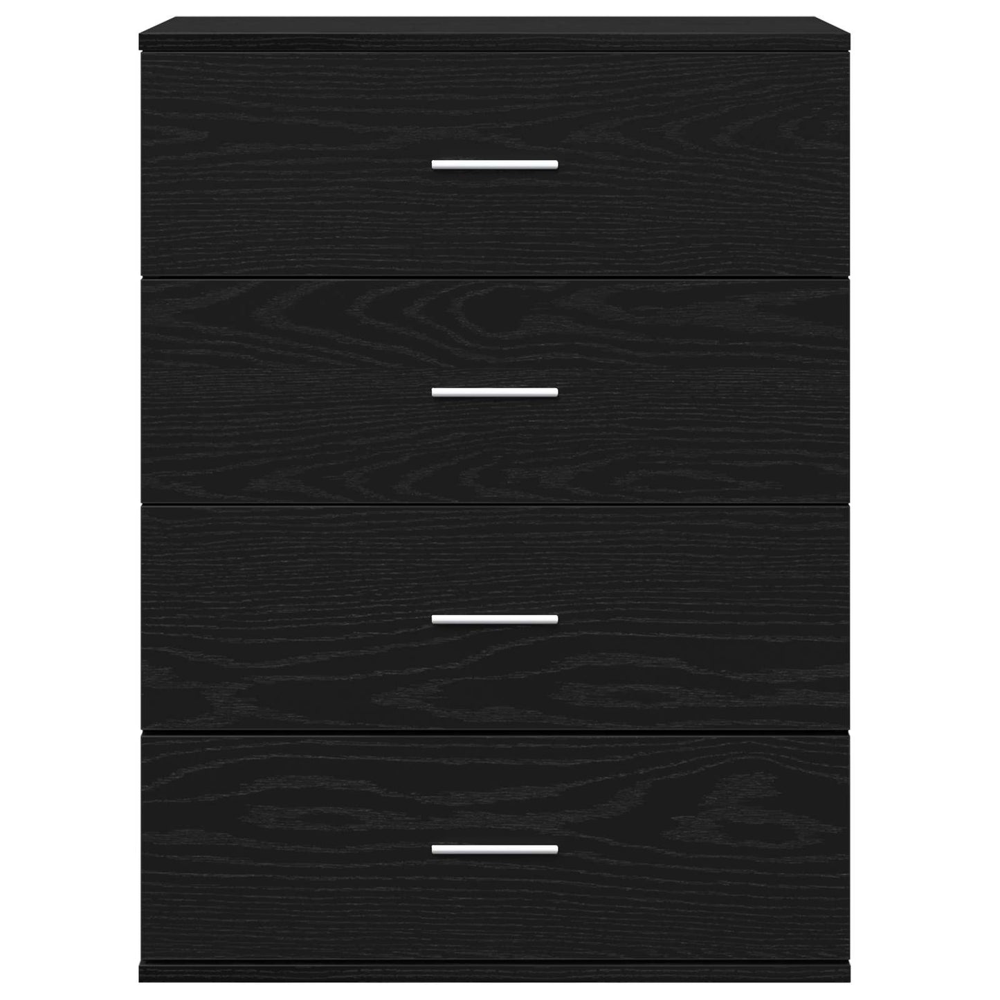 vidaXL Sideboard with Drawer Black Oak 60 x 39 x 80 cm Engineered Wood