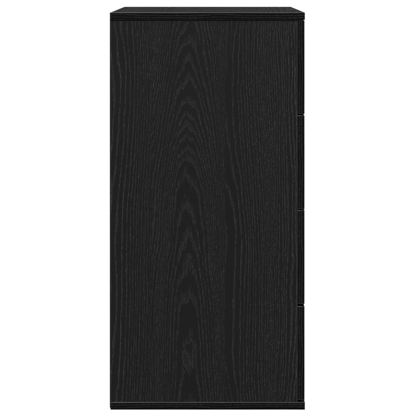 vidaXL Sideboard with Drawer Black Oak 60 x 39 x 80 cm Engineered Wood