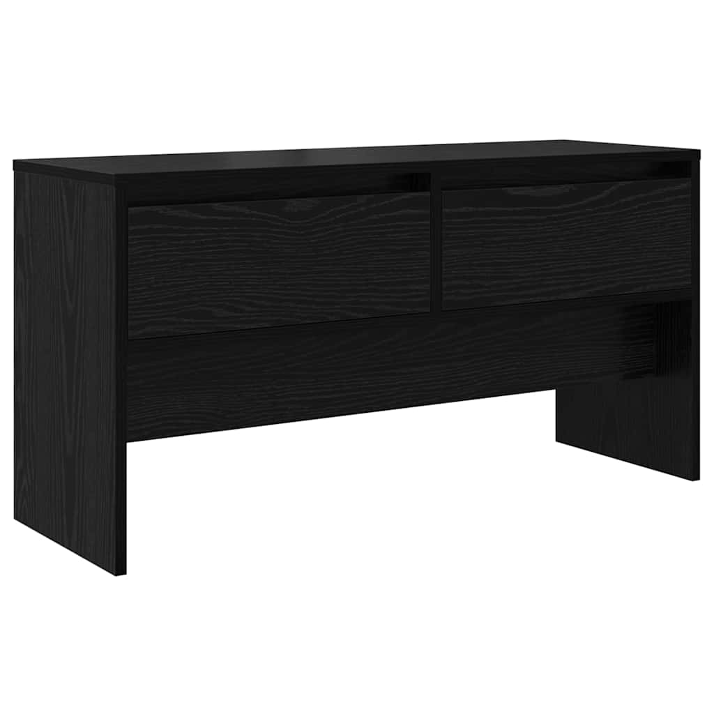 vidaXL Hallway Furniture Set 4 pcs Black Oak Engineered Wood